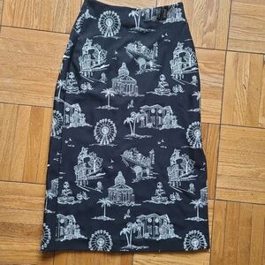 maje paris mid lenth pencil skirt
